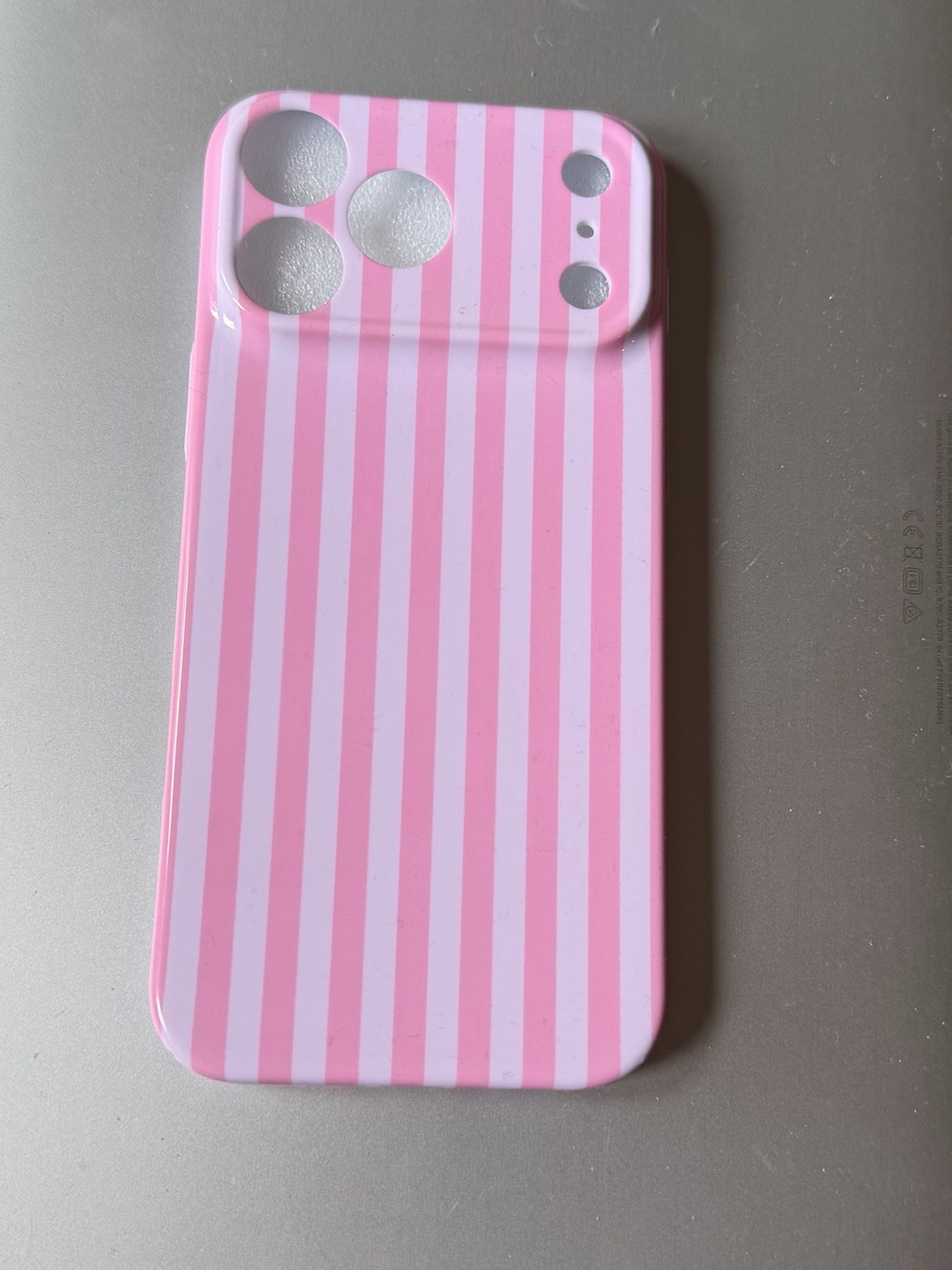 Pink Striped Phone Case for iPhone 17 Pro Max